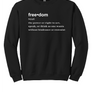 FREEDOM (CJK) - Gildan® Heavy Blend™ Crewneck Sweatshirt (DEFINITION OF FREEDOM)
