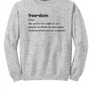 FREEDOM (CJK) - Gildan® Heavy Blend™ Crewneck Sweatshirt (DEFINITION OF FREEDOM)