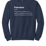 FREEDOM (CJK) - Gildan® Heavy Blend™ Crewneck Sweatshirt (DEFINITION OF FREEDOM)