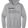 FREEDOM (CJK) - Gildan® Heavy Blend™ Hooded Sweatshirt (DEFINITION OF FREEDOM)