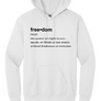 FREEDOM (CJK) - Gildan® Heavy Blend™ Hooded Sweatshirt (DEFINITION OF FREEDOM)