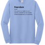 FREEDOM (CJK) - Gildan® Heavy Cotton™ 100% Cotton Long Sleeve T-Shirt (DEFINITION OF FREEDOM)