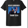 TRUMP - NEVER SURRENDER - USA-Made Jersey Tee