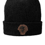 NJWLE - Port & Co™ Fleece-Lined Knit Cap (NJWLE leather text)