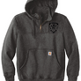 TRP - Carhartt ® Rain Defender ® Paxton Heavyweight Hooded Zip Mock Sweatshirt (PBA black shield)