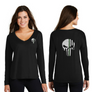 HER DISTRICT MADE® DRAPEY SKULL LONG SLEEVE TEE