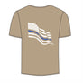 MADE IN USA - Thin Blue Line Flag TriBlend Tee