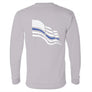 MADE IN USA - Volunteer Knitwear™ Thin Blue Line Flag Long Sleeve Tee
