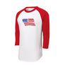 American Flag Baseball Tee