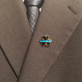 Shamrock Thin Blue Cloisonné Thin Blue Line Lapel Pin