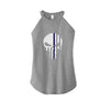 Blue Line Skull Rocker Tank