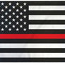 Thin Red Line Flag Polar Fleece 50” x 60” Blanket.