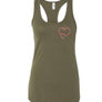 Healthcare Stethoscope / Heart Racerback Tank Top