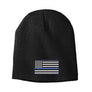 Blue Line Flag / Blue Line Skull Beanie