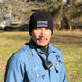 Blue Line Flag / Blue Line Skull Beanie