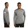 Moisture Wicking Long Sleeve Heather Contender Tee - Flag