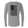 Triblend Long Sleeve “Black Flag” Crew Neck