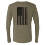 Triblend Long Sleeve “Black Flag” Crew Neck