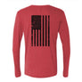 Triblend Long Sleeve “Black Flag” Crew Neck