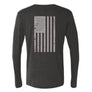 Triblend Long Sleeve “Gray Flag” cre Neck