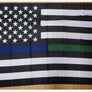 USA Thin Blue / Green Line Flag