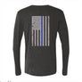Triblend Thin BLUE Line Long Sleeve Shirt