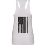 Thin BLUE Line Flag Ladies Racerback Tank