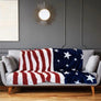 USA Star Spangled Soft Plush 50x60in Blanket