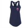 Pink Skull Racer Back Tank Top
