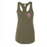 Pink Skull Racer Back Tank Top