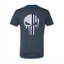 BLUE LINE Skull Crewneck