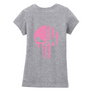 Pink Skull Girls Tee