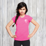 Pink Skull Girls Tee