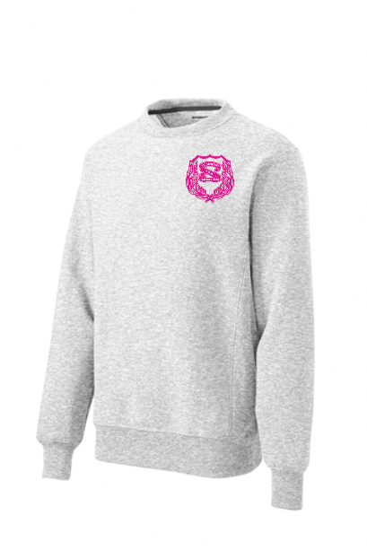 205- Sport-Tek® Super Heavyweight Crewneck Sweatshirt (PINK Embroidered)