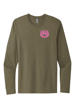 205  - Next Level CVC Long Sleeve T-Shirt (PINK)