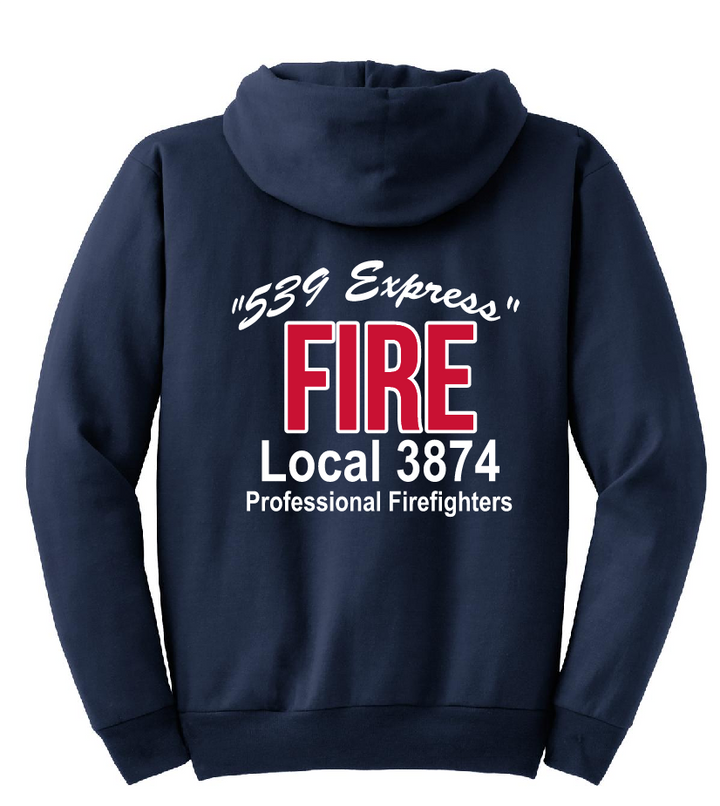 UFFD - IAFF LOCAL 3874- Hanes® EcoSmart® - Pullover Hooded Sweatshirt
