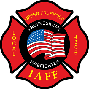 UFFD - IAFF LOCAL 4306- Hanes® EcoSmart® - Pullover Hooded Sweatshirt (IAFF - AMERICAN FLAG)