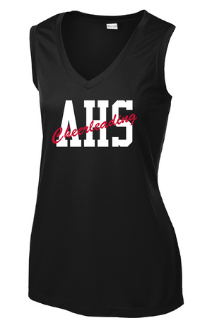 AHS Cheer - Sport-Tek® Ladies Sleeveless PosiCharge® Competitor™ V-Neck Tee