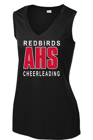 AHS Cheer - Sport-Tek® Ladies Sleeveless PosiCharge® Competitor™ V-Neck Tee