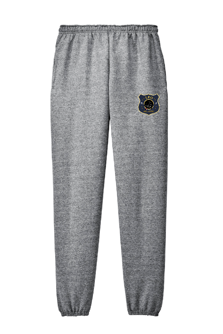 NJLEO - Champion - Powerblend® Sweatpants with Pockets (Navy Blue JJ Logo)