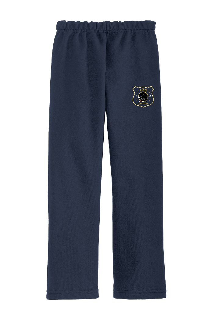 NJLEO - Sport-Tek® Open Bottom Sweatpant (Navy Blue JJ Logo)