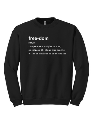 FREEDOM (CJK) - Gildan® Heavy Blend™ Crewneck Sweatshirt (DEFINITION OF FREEDOM)