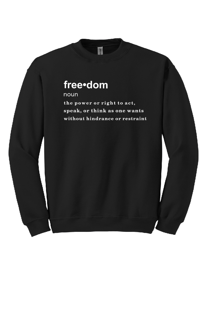 FREEDOM (CJK) - Gildan® Heavy Blend™ Crewneck Sweatshirt (DEFINITION OF FREEDOM)