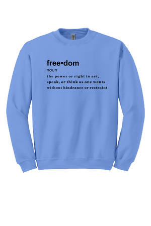FREEDOM (CJK) - Gildan® Heavy Blend™ Crewneck Sweatshirt (DEFINITION OF FREEDOM)