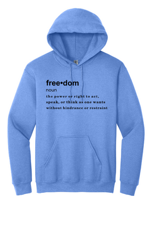 FREEDOM (CJK) - Gildan® Heavy Blend™ Hooded Sweatshirt (DEFINITION OF FREEDOM)