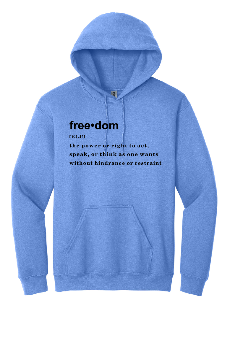 FREEDOM (CJK) - Gildan® Heavy Blend™ Hooded Sweatshirt (DEFINITION OF FREEDOM)