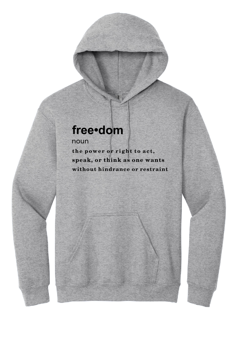 FREEDOM (CJK) - Gildan® Heavy Blend™ Hooded Sweatshirt (DEFINITION OF FREEDOM)