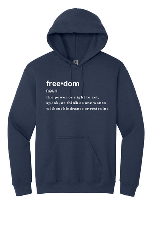 FREEDOM (CJK) - Gildan® Heavy Blend™ Hooded Sweatshirt (DEFINITION OF FREEDOM)