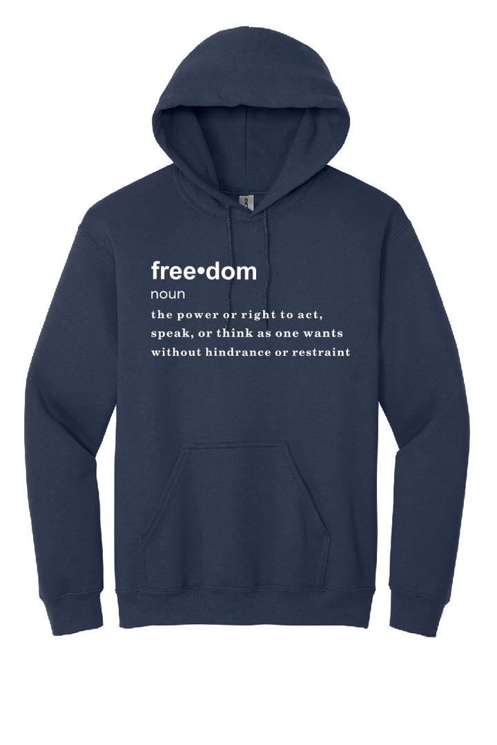 FREEDOM (CJK) - Gildan® Heavy Blend™ Hooded Sweatshirt (DEFINITION OF FREEDOM)