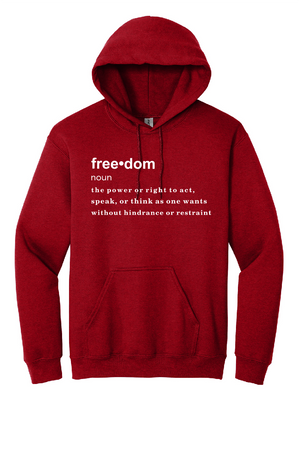 FREEDOM (CJK) - Gildan® Heavy Blend™ Hooded Sweatshirt (DEFINITION OF FREEDOM)